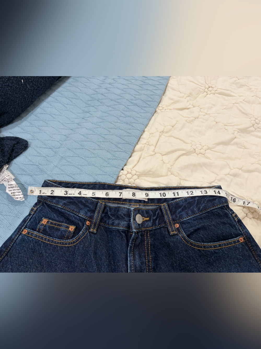 PacSun Remi Baggy Barrel Jeans with Knee Darts – Dark Blue size 25 - Picture 4 of 9